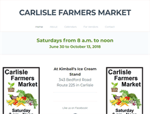 Tablet Screenshot of carlislefarmersmarket.org